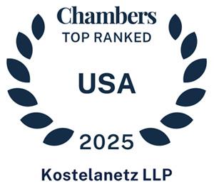 Kostelanetz LLP: 2025 chambers badge Kostelanetz LLP: 2025 chambers badge