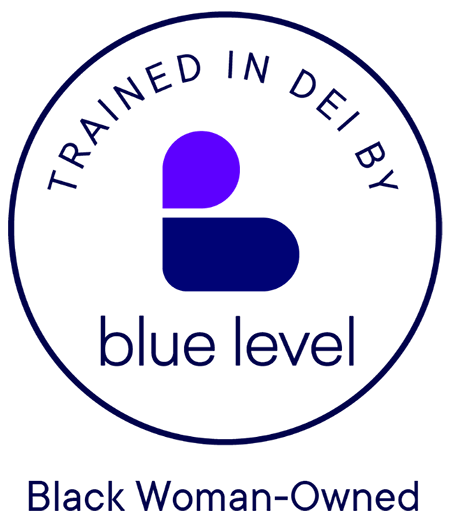 Black-Woman-Owned Black Woman Owned Seal: Blue Level